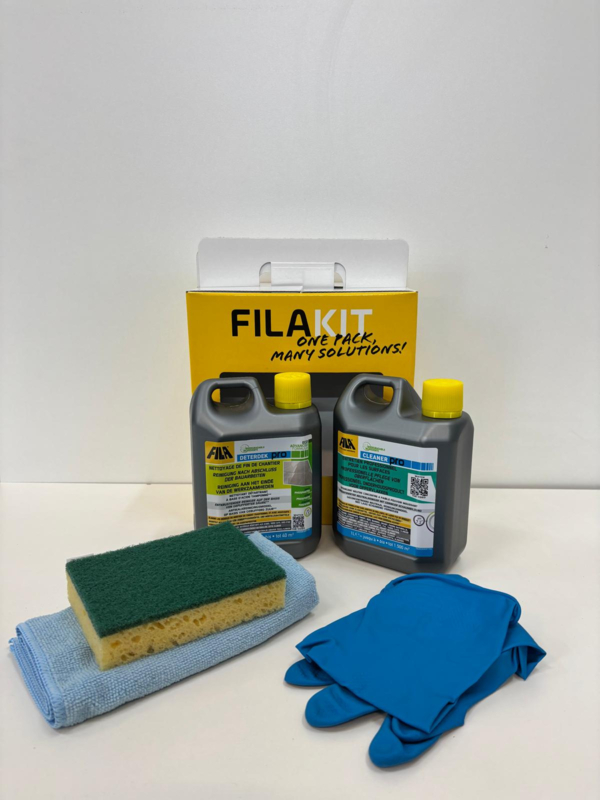 Fila Kit Starter For thoroughly cleaning new bathrooms and floors