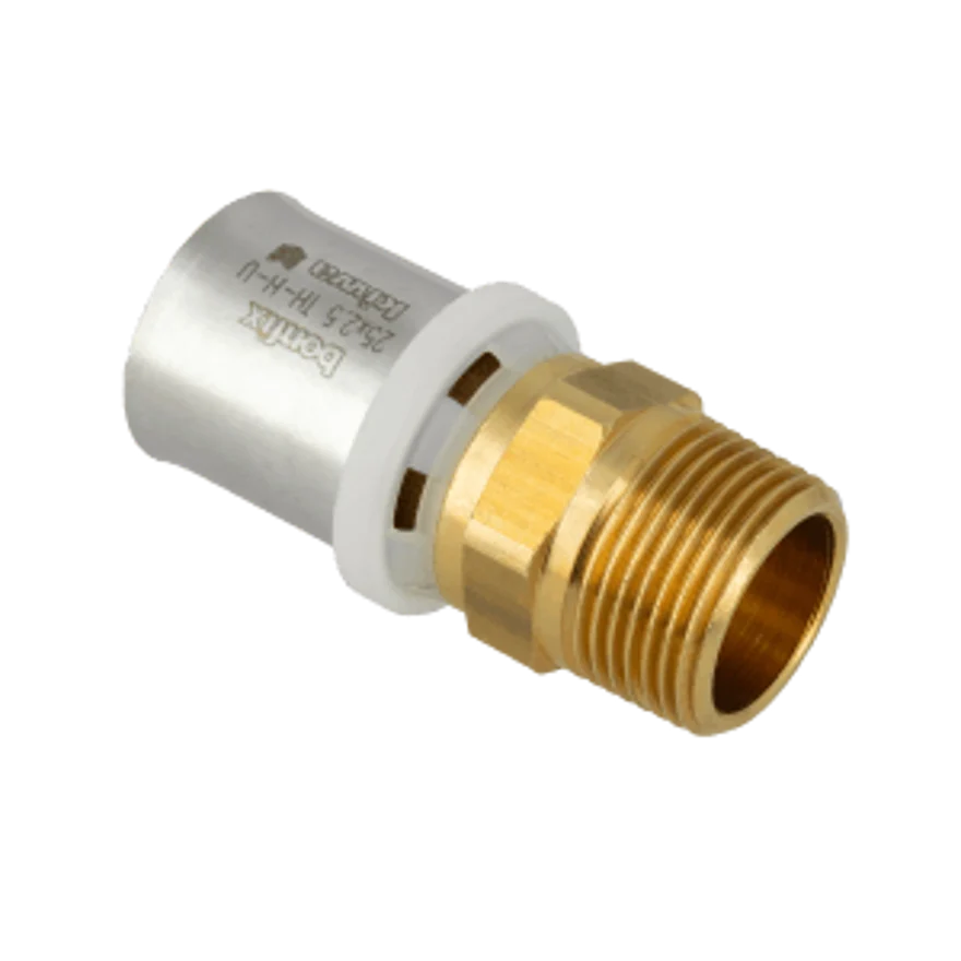 BONFIX Alu-pers messing perskoppeling puntstuk 25 x 3/4 - 48730236