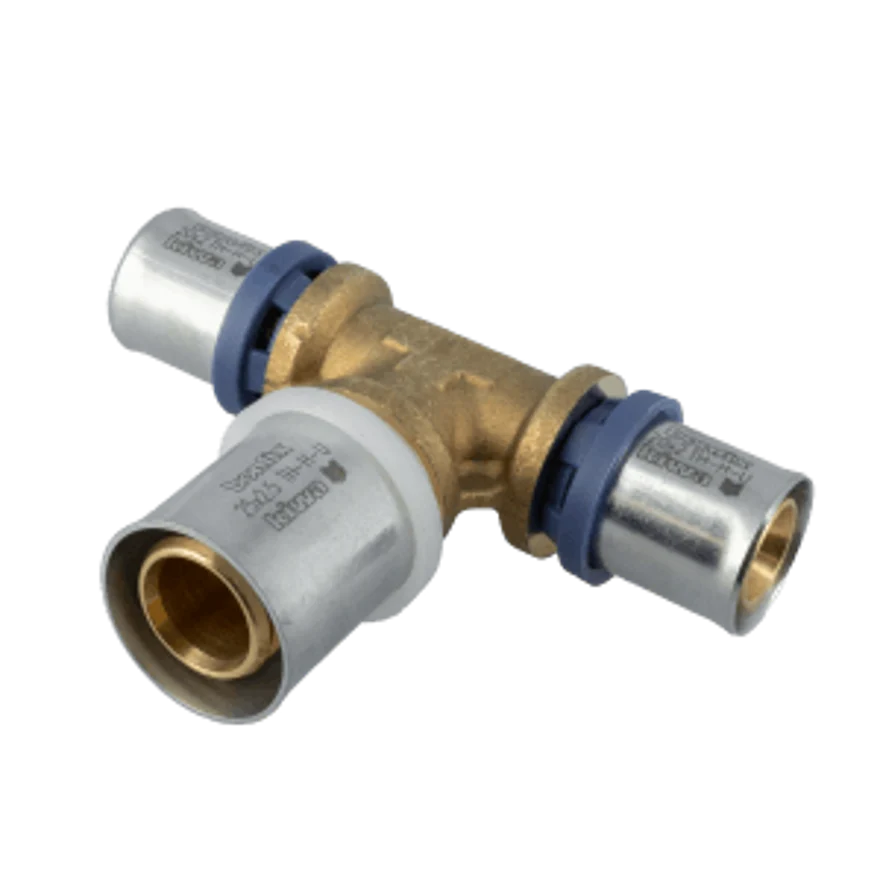 BONFIX Alu-press brass press fitting T-piece tapered 20 x 25 x 20 - 48730545