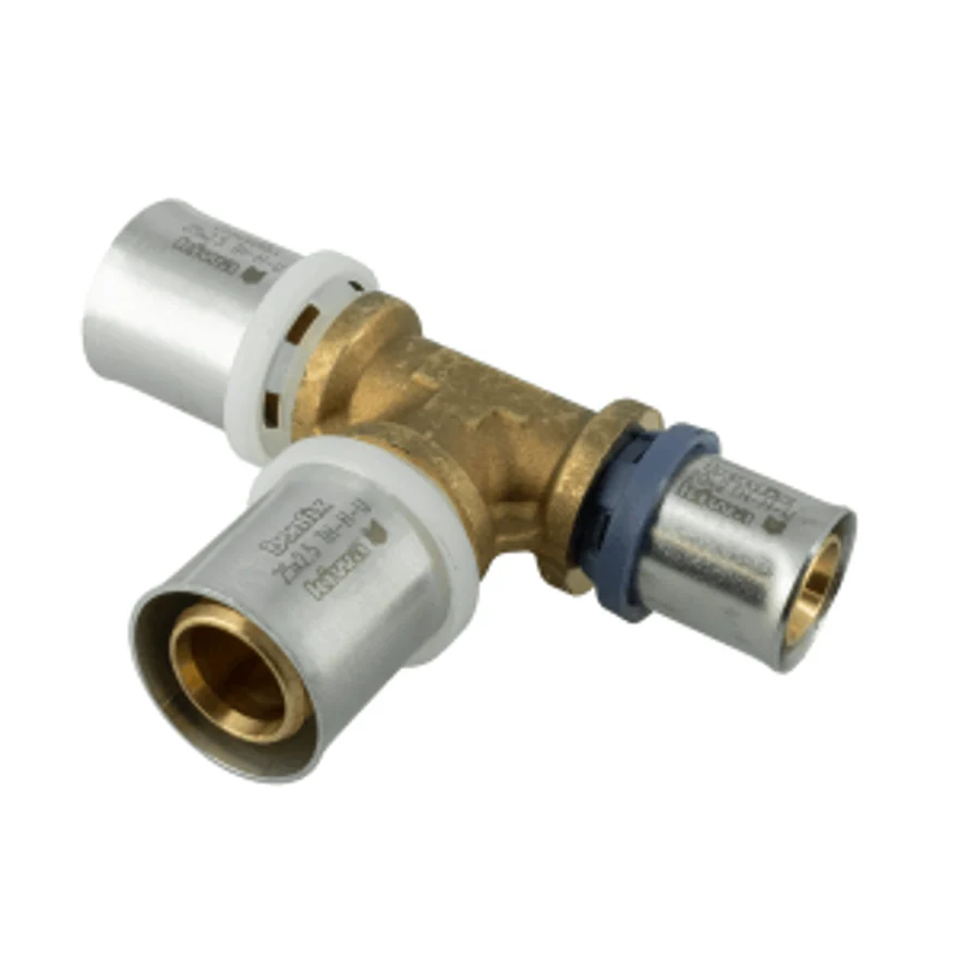 BONFIX Alu-pers messing perskoppeling T-stuk verlopend 25 x 25 x 20 - 48730585