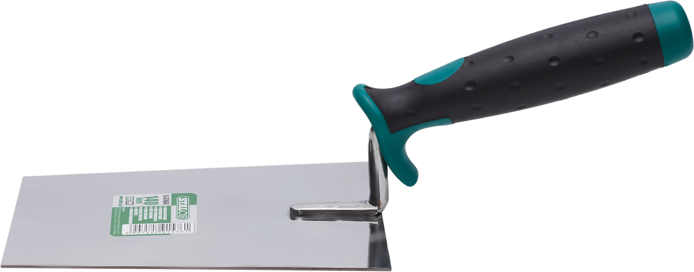 Trapezoidal trowel 140 mm, stainless steel STALCO S-37464