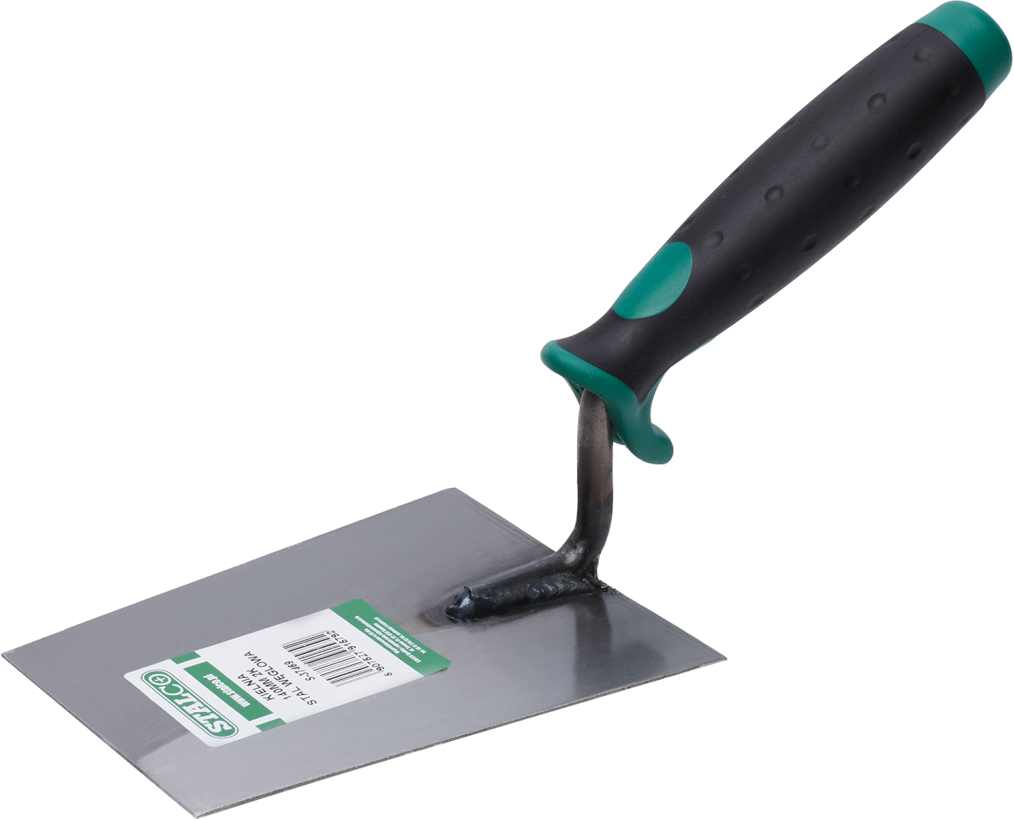 Trapezoidal trowel 180 mm, stainless steel STALCO S-37468