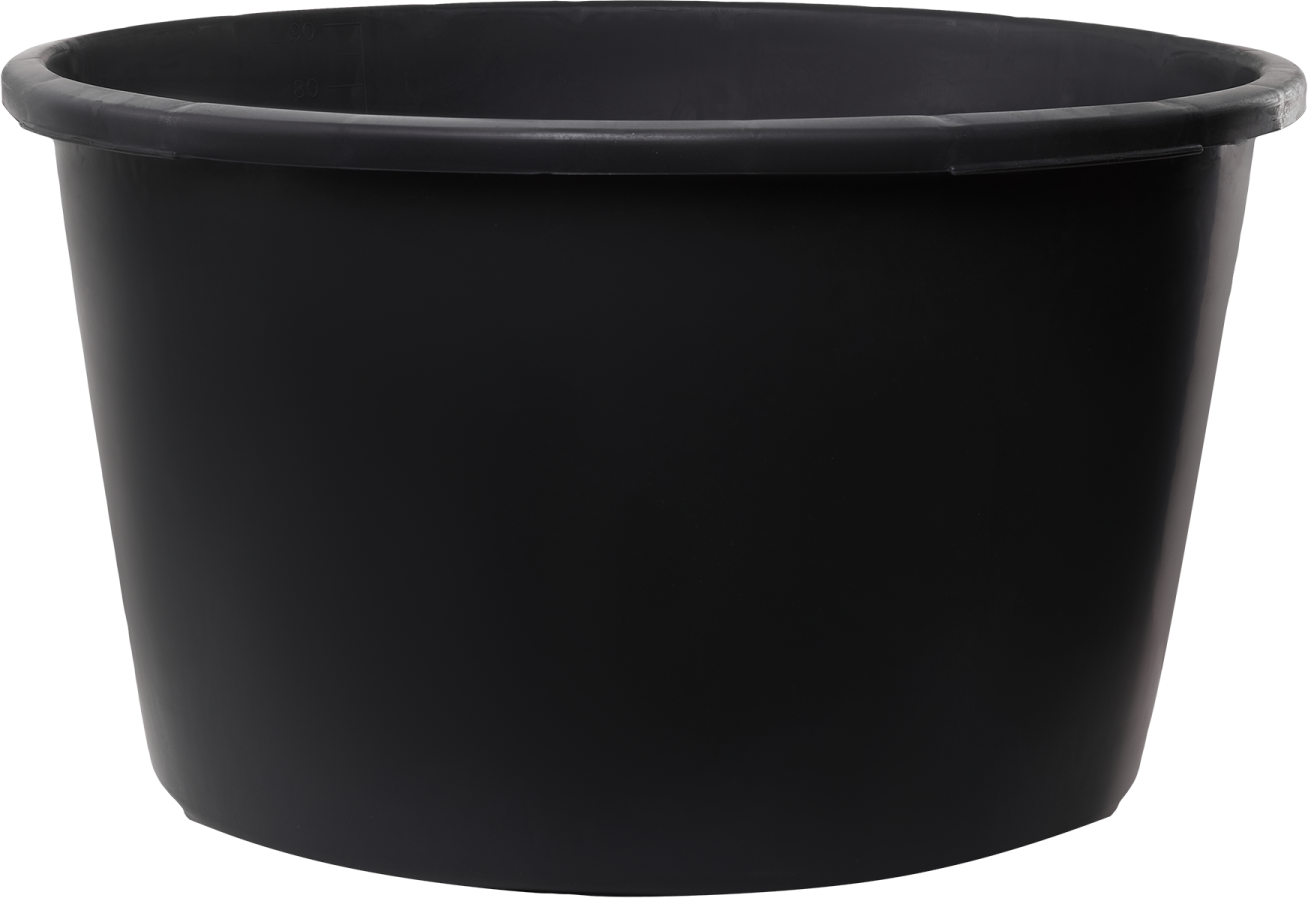 Round construction bucket 90 L large STALCO S-37837