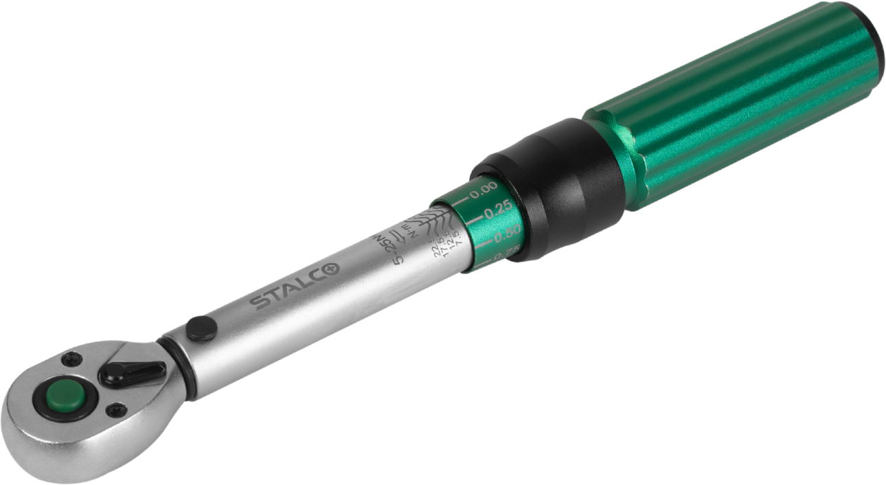 Torque wrench 1/4″ 5-25Nm 72 teeth STALCO S011100525