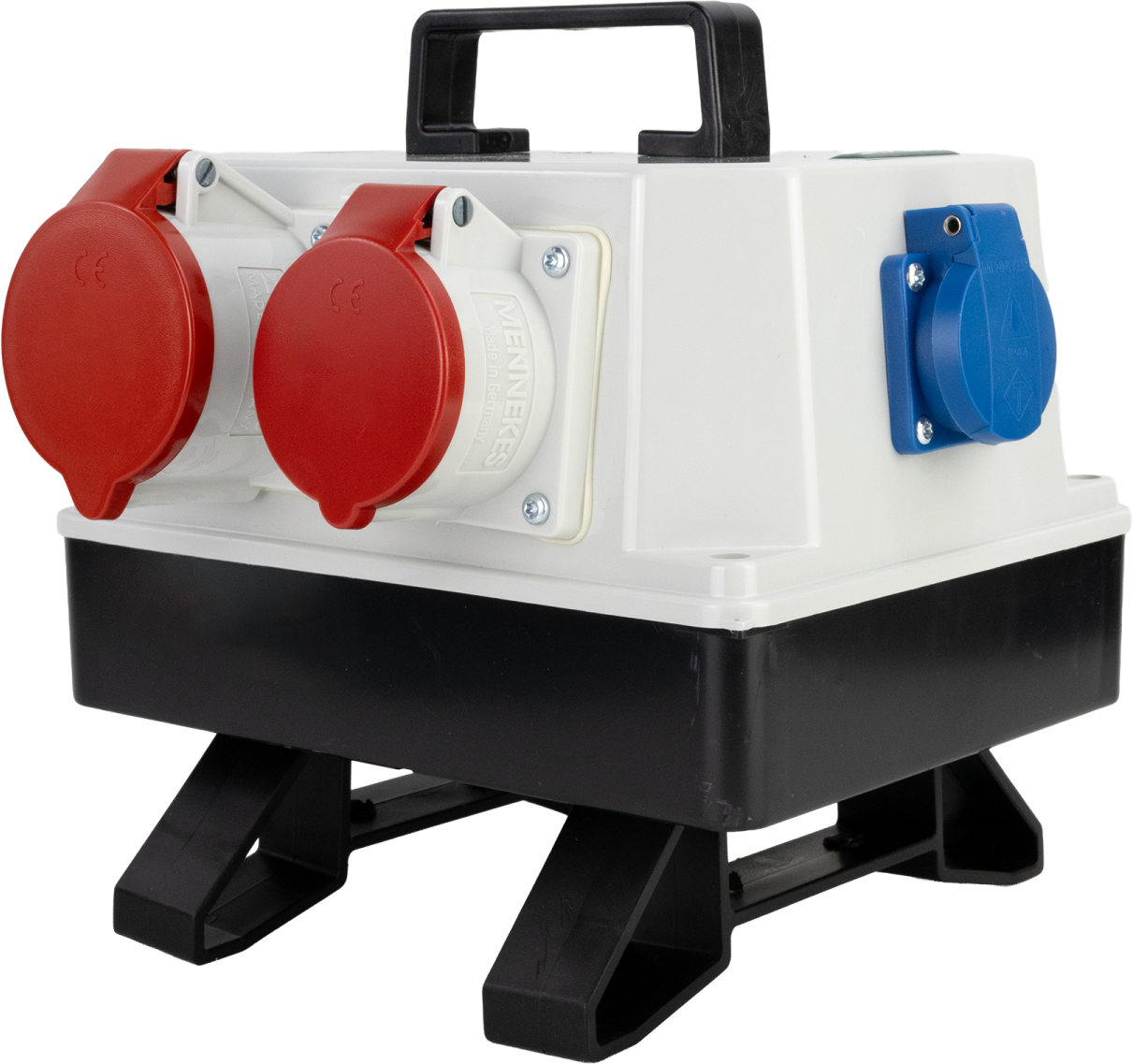 Freestanding Building Distribution Board 1 × 32 A/5P, 1 × 16 A/5P, 3 × 230 V 16 A Outlets, Without Fuse – STALCO S023246608