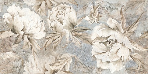 AIORA FLOWERS DECOR BEIGE MATT RECT 60X120