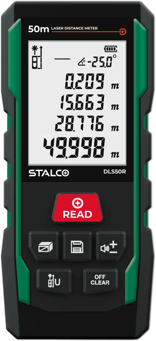 Laser Distance Meter DLS50R 50 m STALCO S058297002