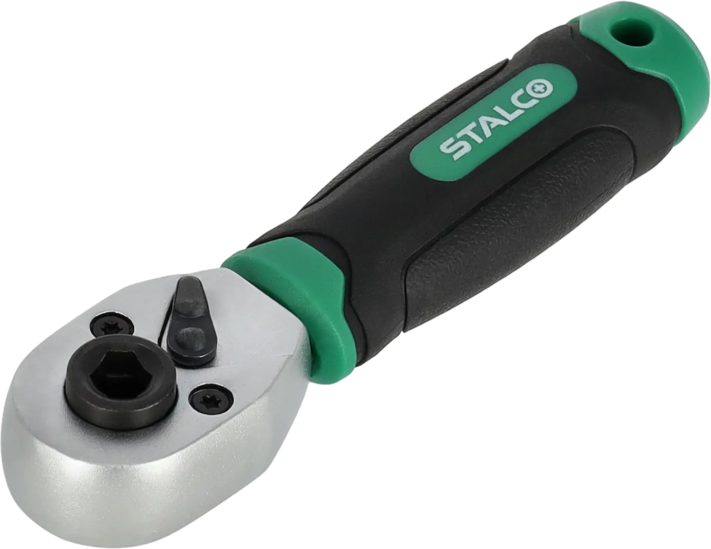 Bit and socket drive ratchet handle 1/4” 105mm STALCO S-54104