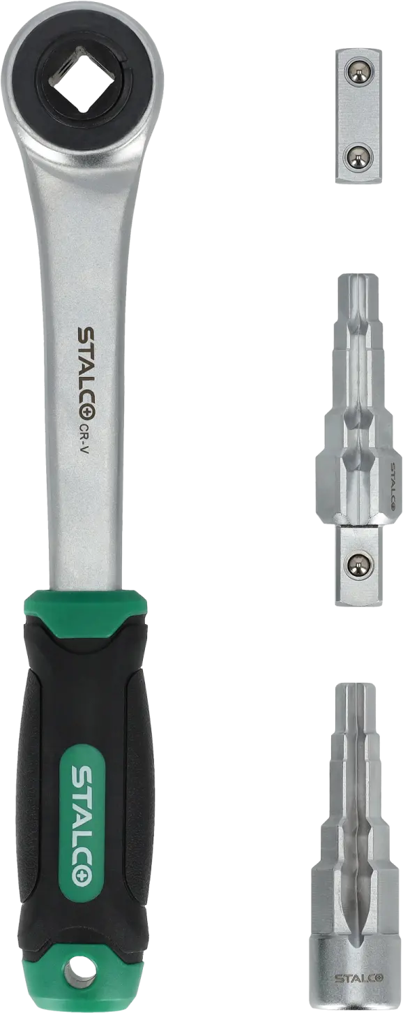 Pipe union ratchet wrench 1/2” set 4pcs STALCO S-56268
