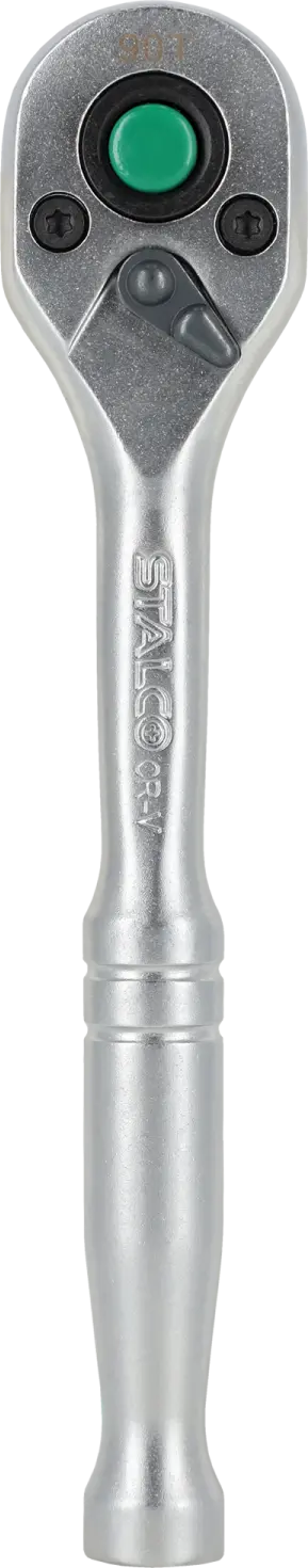 Straight ratchet 1/4” 90T 135mm metal handle 1/4″ STALCO S011154080