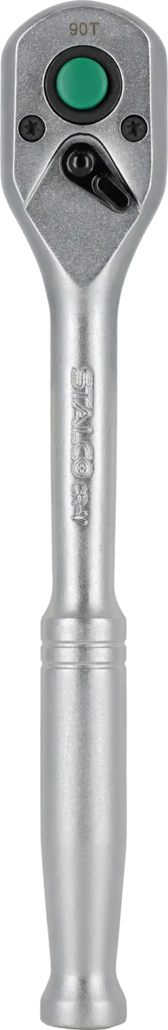 Straight ratchet 1/4” 90T 135mm metal handle 1/4″ STALCO S011154080