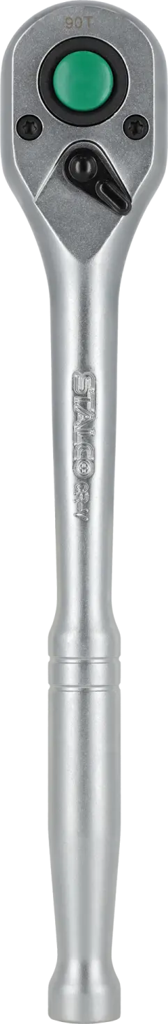 Straight ratchet 1/4” 90T 135mm metal handle 1/4″ STALCO S011154080