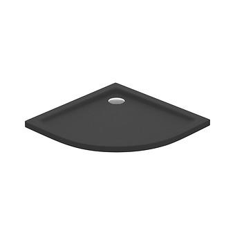 Douchebak Halfronde TAKO 90x4 Zwart Matt S204-039