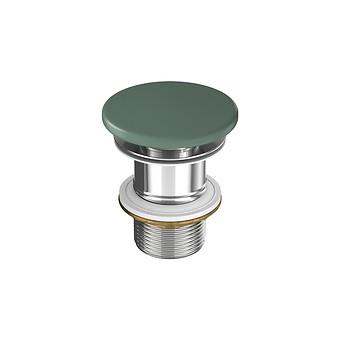 LARGA by Cersanit ceramic plug for washbasins without overflow green matt K677-097