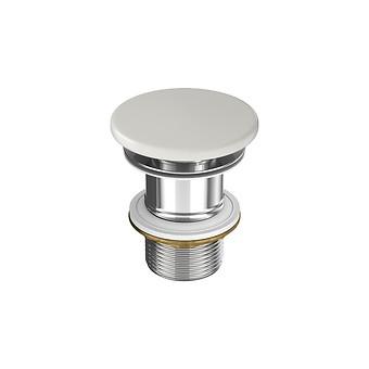 LARGA by Cersanit ceramic plug for washbasins without overflow grey matt K677-094