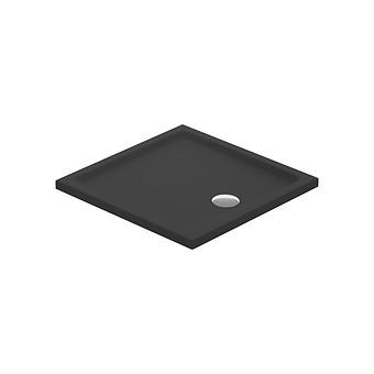 Douchebak Vierkant TAKO 80 × 80 × 4 cm Zwart Mat S204-038