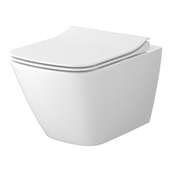 SET C200 WANDTOILETPOT CITY PRO BY CERSANIT VIERKANT VORTEX TS CITY SQ SLIM SC EO 1B BOX S701-884