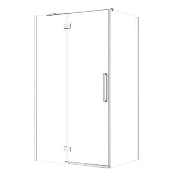 SET B842: Douchecabine rechthoekig CREA scharnier 120x90x200 links chroom transparant glas S601-207