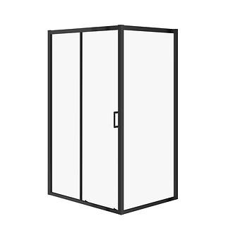 Rechthoekige Douchecabine ARTECO 120 × 90 × 190 Zwart Transparant Glas S913-018