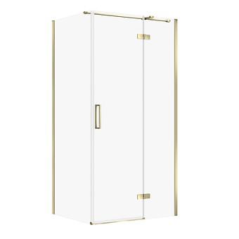 Douchecabine Rechthoekig JOTA 100×80×195 Rechts Goud Transparant Glas S160-035