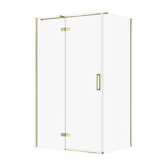Douchecabine Rechthoekig JOTA 120×90×195 Links Goud Transparant Glas S160-030