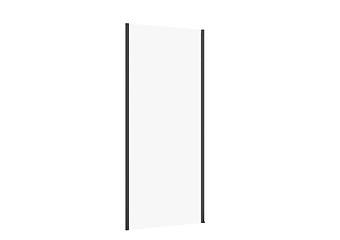 DOUCHEWAND LARGA ZWART 90×195 TRANSPARANT GLAS S932-134