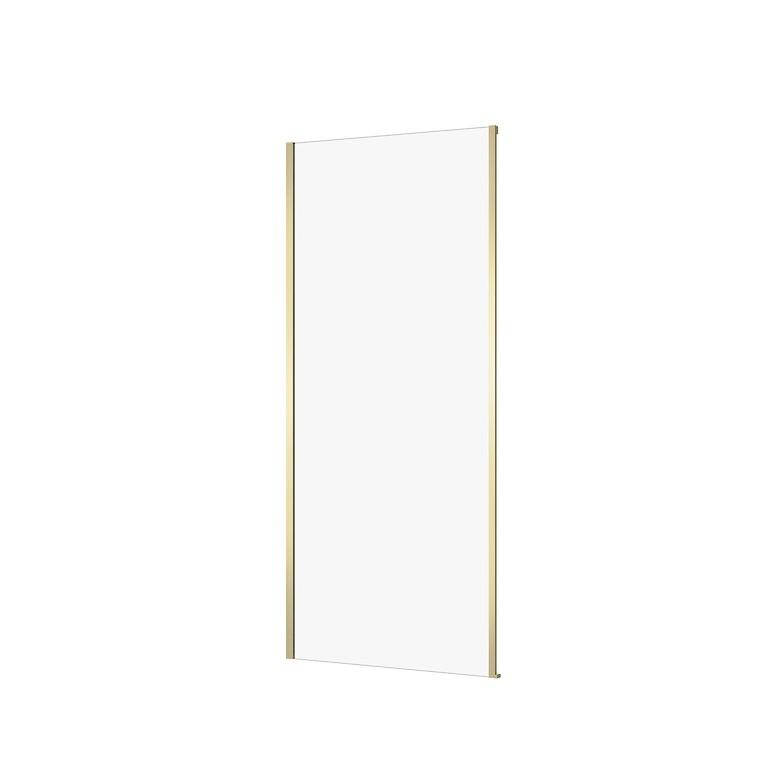 Douchewand LARGA 90 × 195 cm, mat goud, transparant glas – S164-070