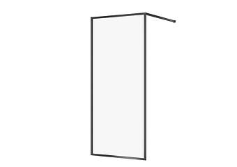 Walk-in LARGA 90x200 zwart transparant glas S932-138