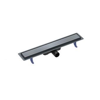 Lijngoot TAKO 60 met dubbelzijdig rooster gun metal zwart S204-062