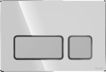 BLOCK SPOELKNOP CHROOM GLANS, TOETSEN CHROOM MAT K97-0560