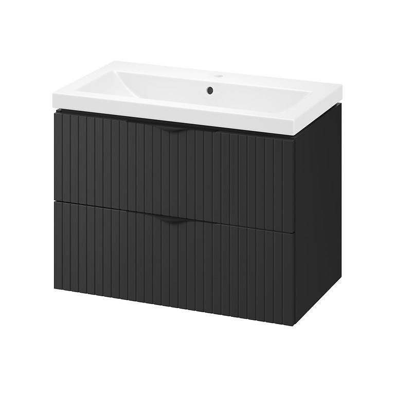 SET C462TIRSO 80 BLACK MATT (CABINET+WASHBASIN) S801-587