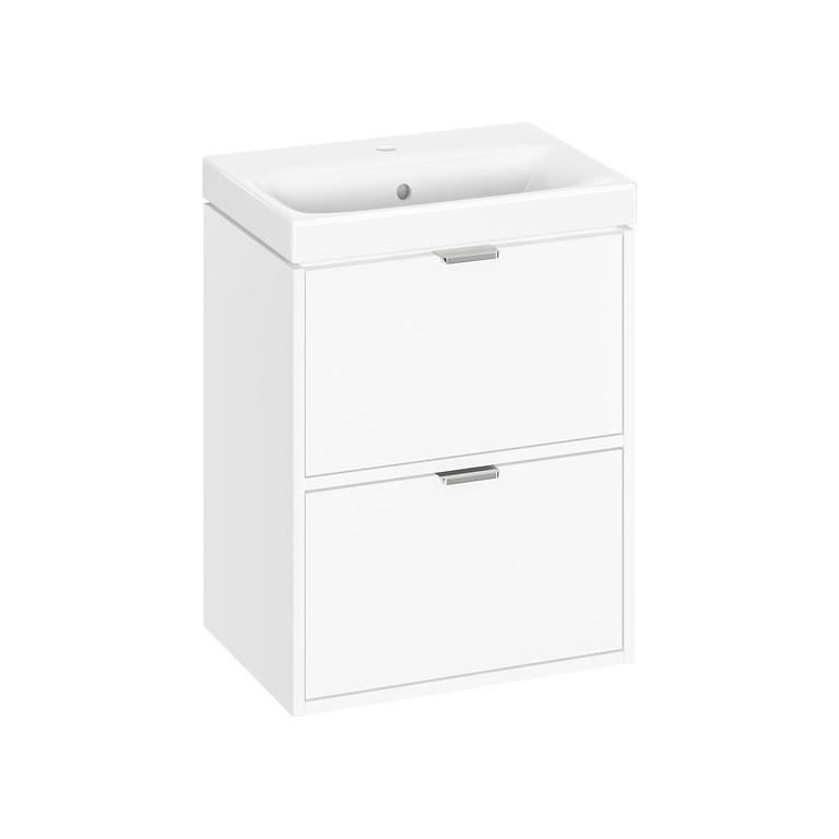 SET C637 ATRATO SLIM 50 WHITE MATT (CABINET+WASHBASIN) S4007-001