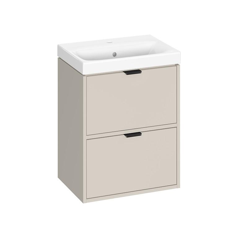 SET C639 ATRATO SLIM 50 CASHMERE (CABINET+WASHBASIN) S4007-002