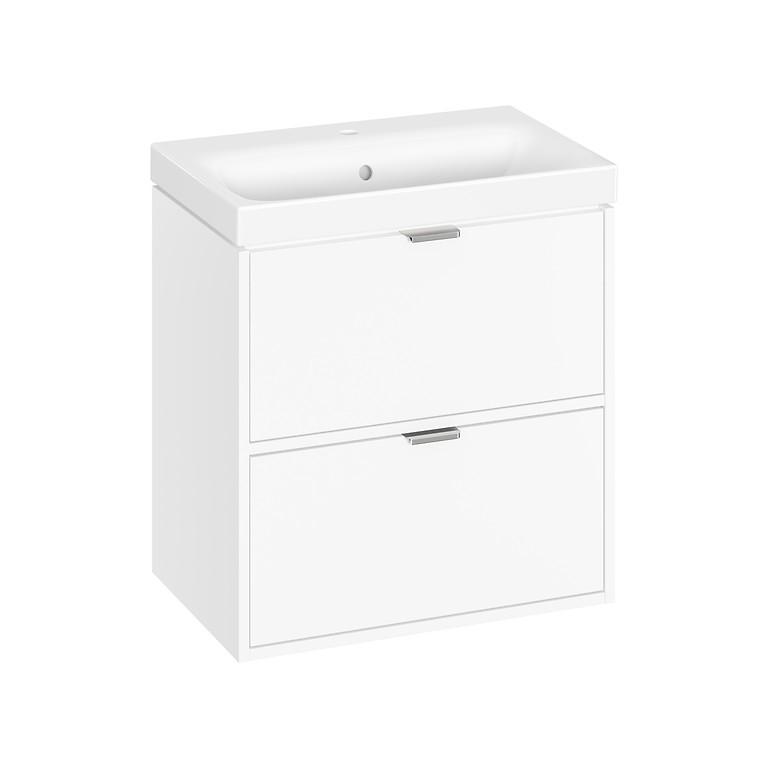 SET C640 ATRATO SLIM 60 WHITE MATT  (CABINET+WASHBASIN) S4007-003