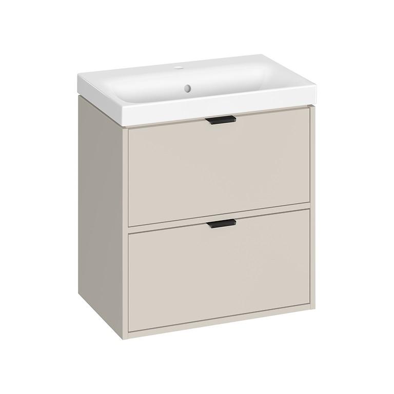 SET C642 ATRATO SLIM 60 CASHMERE (CABINET+WASHBASIN) S4007-006