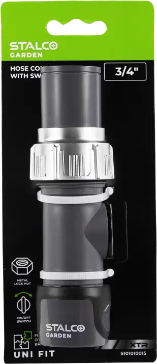 Quick connector with valve XTR 3/4″ STALCO GARDEN S101010015