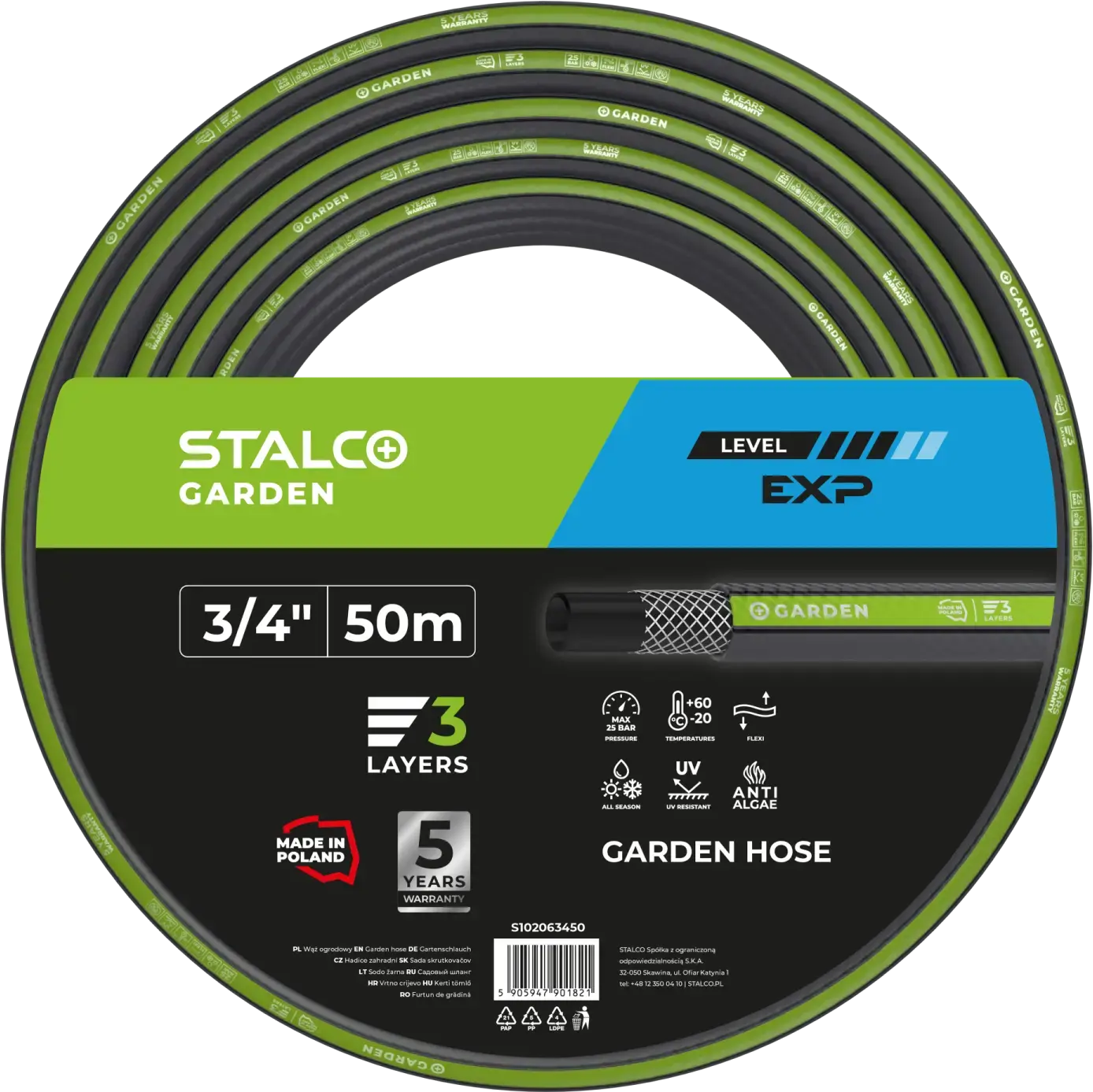 Garden hose EXP 1/2″ 20 m STALCO GARDEN S102061220