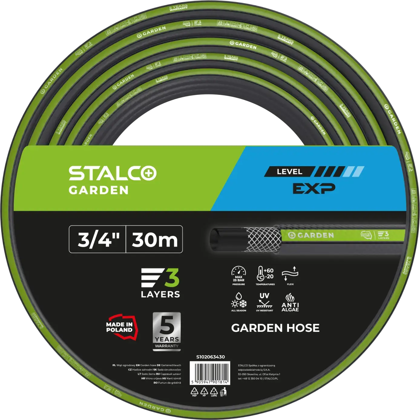 Garden hose EXP 1/2″ 50 m STALCO GARDEN S102061250