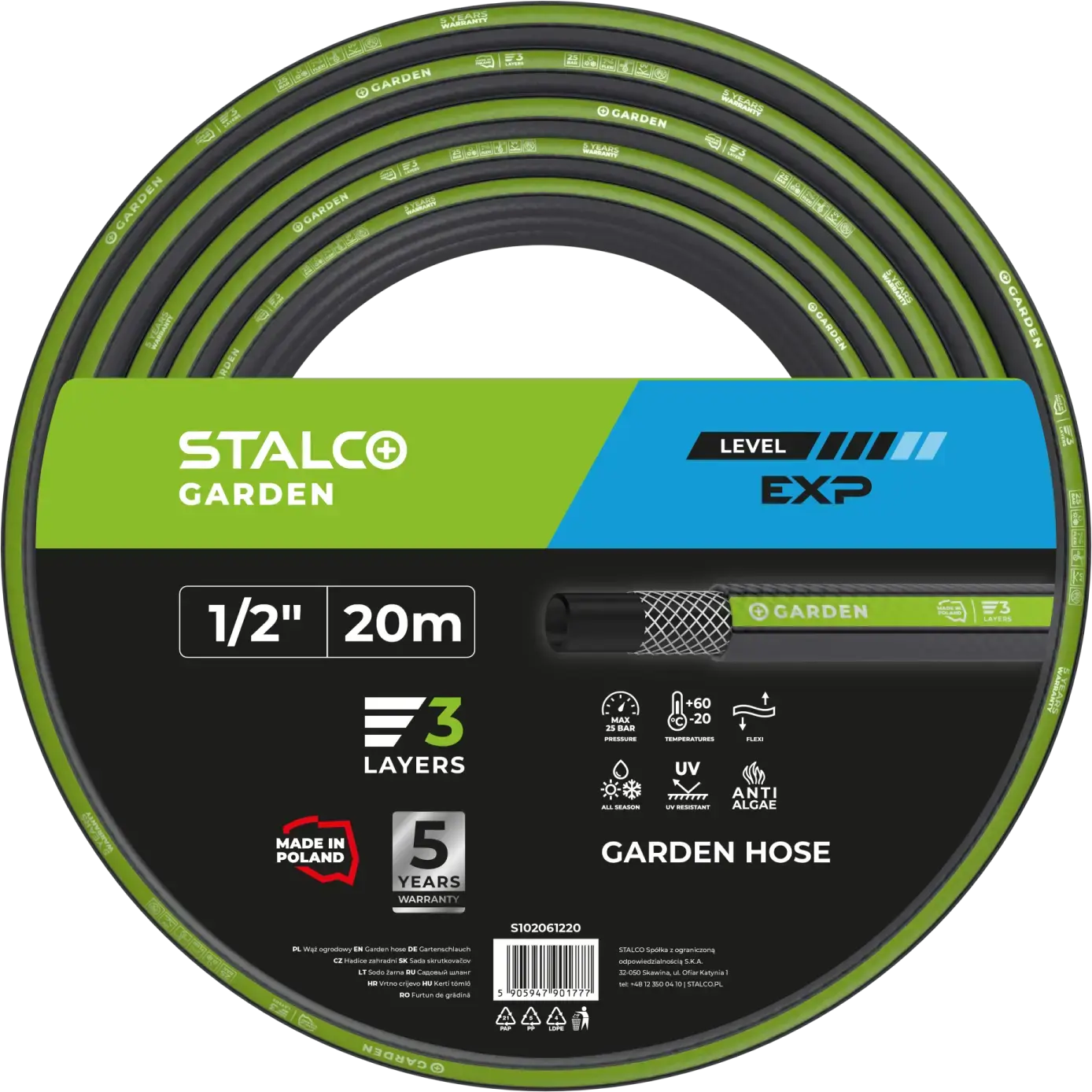 Garden hose EXP 3/4″ 30 m STALCO GARDEN S102063430