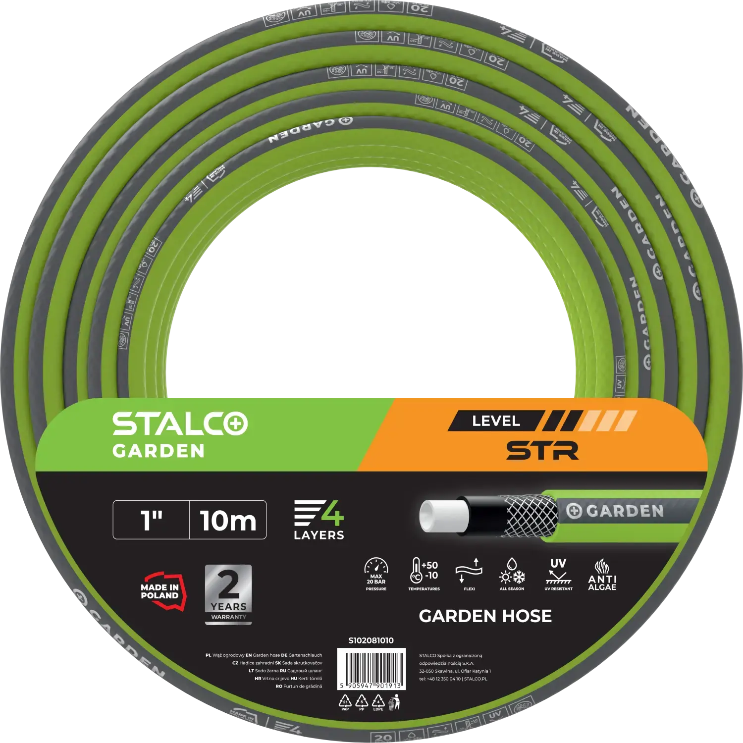 Garden hose STR 3/4″ 50 m STALCO GARDEN S102083450
