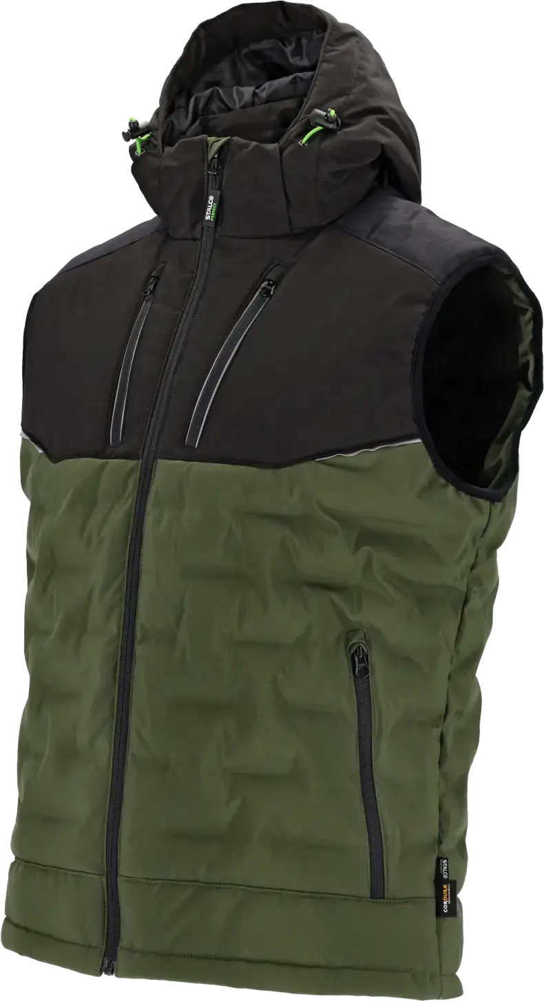 Men's insulated vest LOGAN V S Olive STALCO PERFECT S-79400