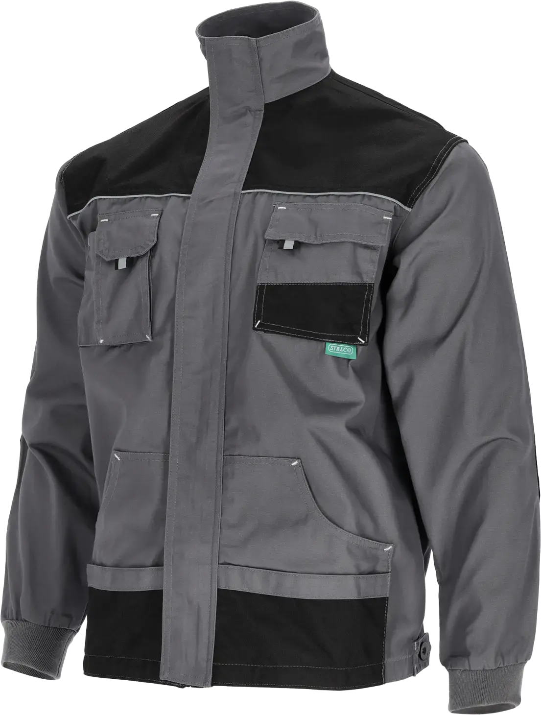BASIC LINE 3XL Gray Work Sweatshirt STALCO S-47883