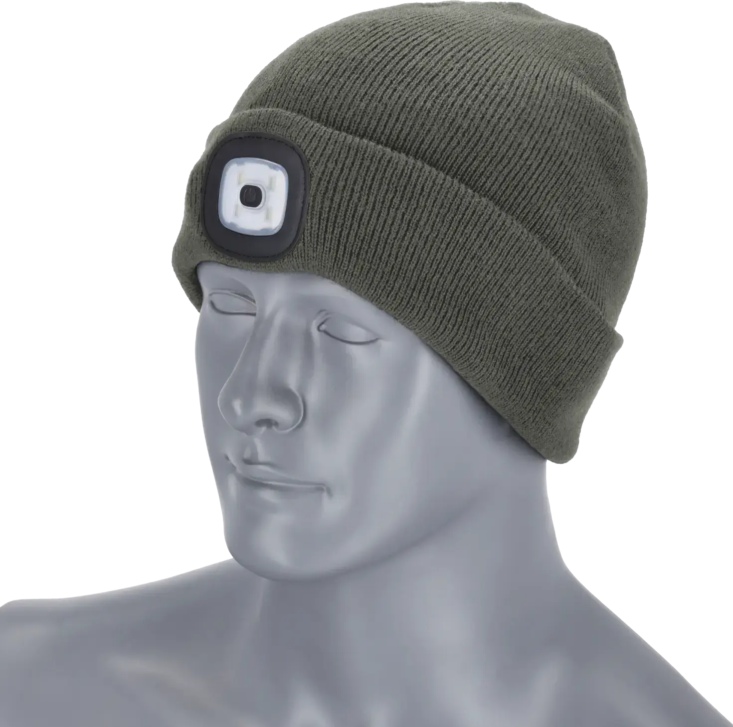 Winter hat with flashlight RAY 54-62 ONE SIZE STALCO Gray STALCO S091479002