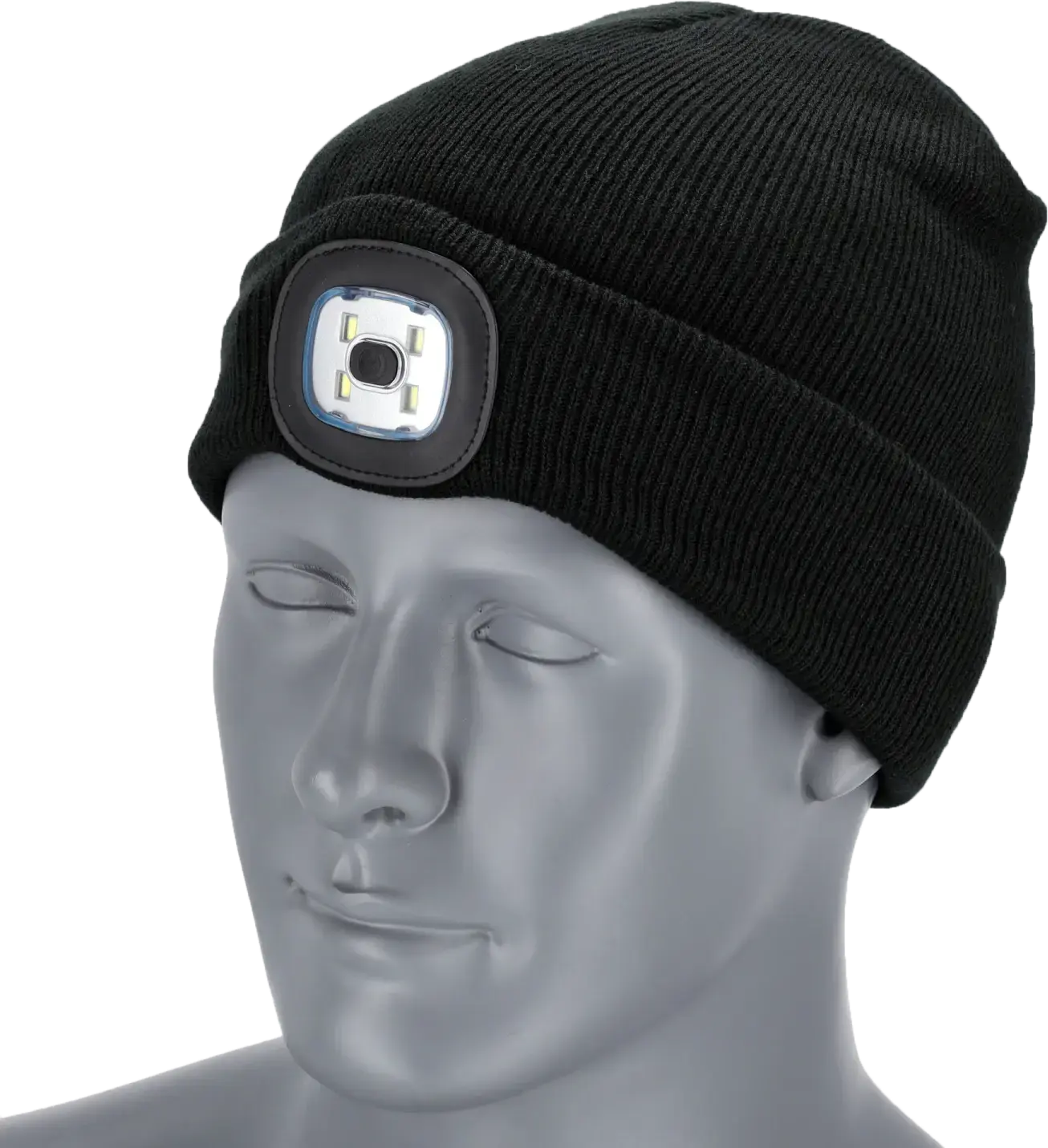 Winter hat with flashlight RAY KIDS Black STALCO S091491035