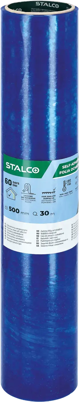 Self-adhesive protective film blue 0.5 x 75 m STALCO S043147674