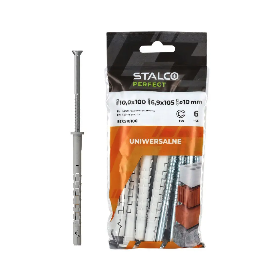 Frame expansion plug TXK Torx/T25 TXS 8x60 bag (6) STALCO PERFECT BTXS08060