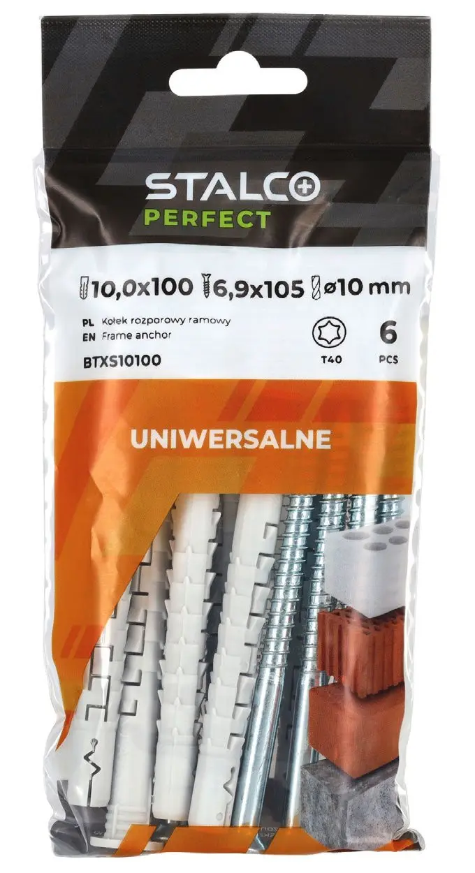 Frame expansion anchor TXK Torx/T25 TXS 8x100 bag (6) STALCO PERFECT BTXS08100