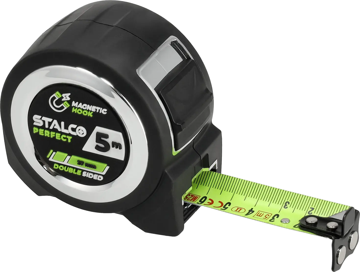 Retractable tape measure with magnetic hook 5 m x 27 mm STALCO PERFECT S010126105