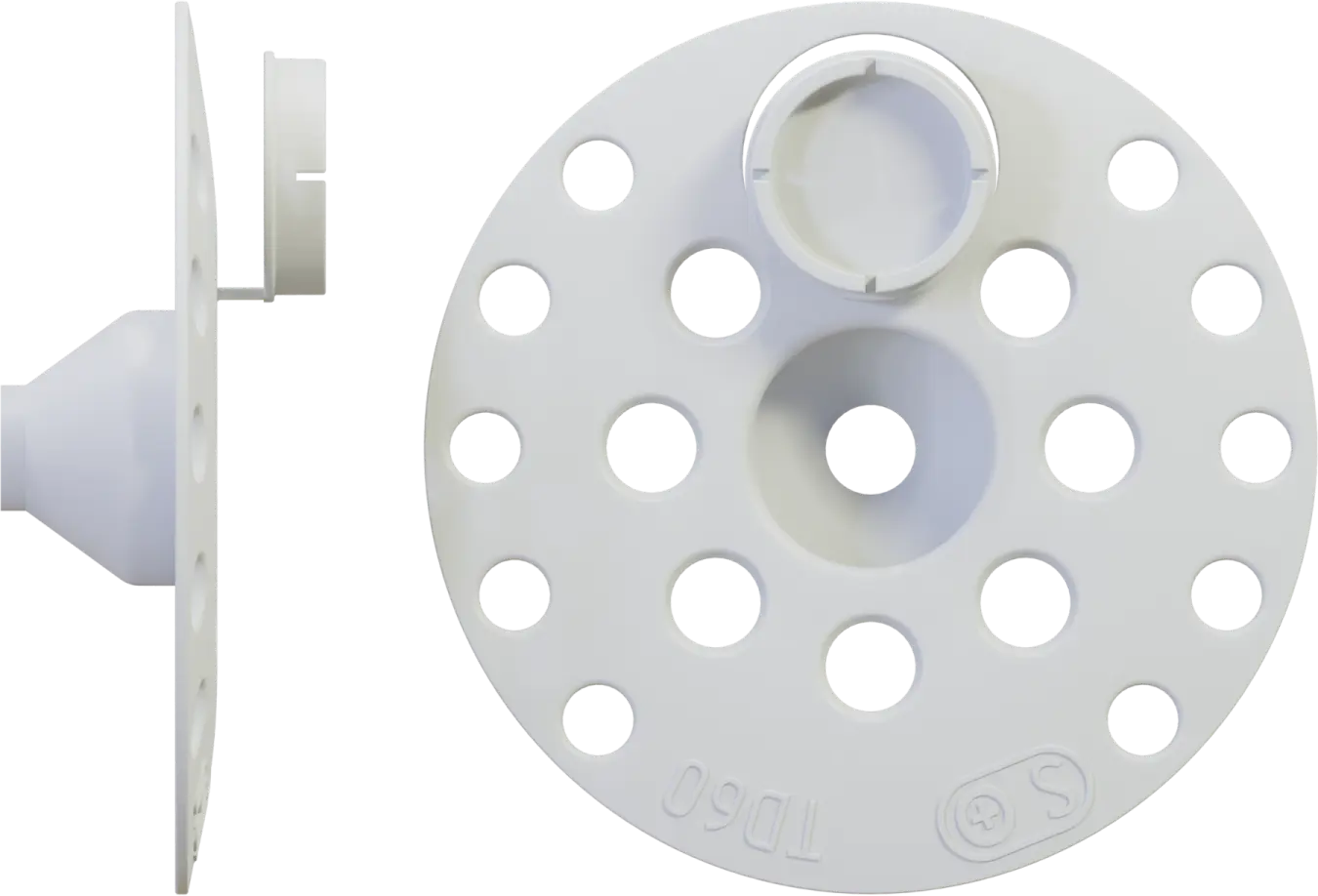Pressure flange for fastening TD insulation , flange: ø60 mm, hole: ø5.5 mm STALCO TD-60