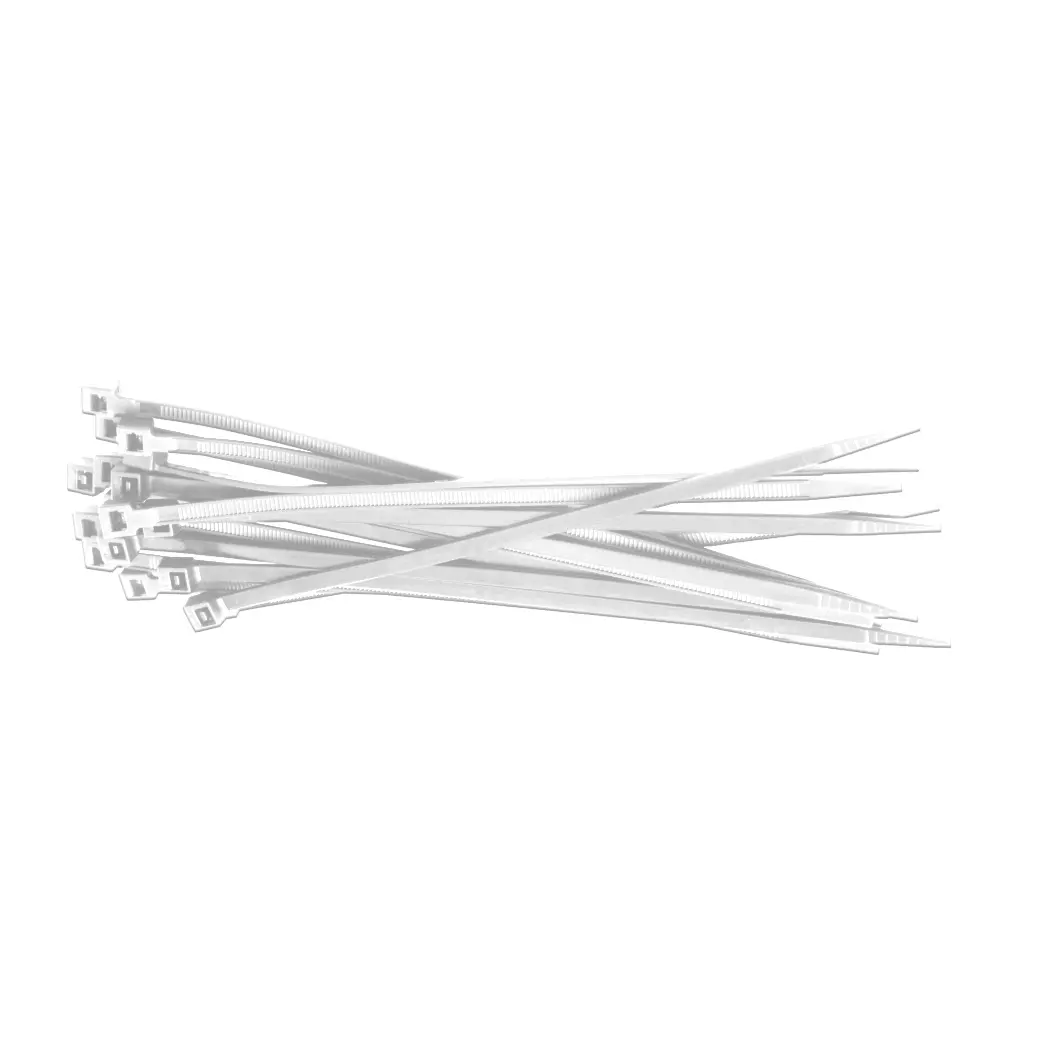 Nylon Cable Ties White OPP 3.6 x 370 mm, White STALCO PERFECT OPPB36370